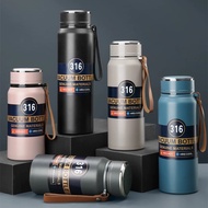 600ML/1000ML Stainless Steel 316 Thermal Flask With Filter Long Term Insulation Portable Coffee Tea 