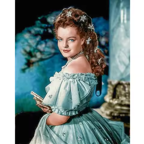 5D DIY Full Round Drill Diamond Painting Princess Sissi Kit Home Decor 40x50cm