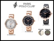 Paris Polo Club นาฬิกาผู้หญิง สายสเตนเลส รุ่น PPC-230308 *ส่งฟรี*