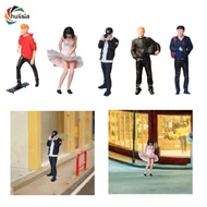 [chulisia] 1/64 Scale Diorama Stylish Figure Miniature Figurine Hand Painted Street People