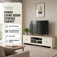 Tomato Kidz condo living room storage cabinet Synergy House Lexington 6ft TV Console White Drawers O