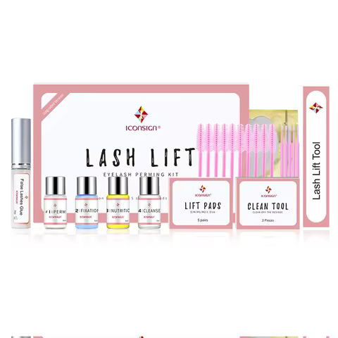 ICONSIGN Upgrade Version Lash Lift Kit Lifting Eyelashes Lasting 6-8 Weeks Lash Perm Eyelash Enhance