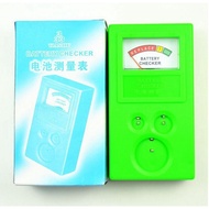 Meter battery tester checks most 1.5v and 3v batteries