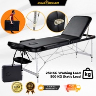 Portable Massage Table Katil Kerusi Untuk Urut Bekam Mudah Lipat, Free Carry Beg Premium Quality