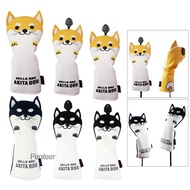 NYX6 [Fenteer] 400 cc PU leather golf club head cover with wood tags