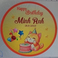 Canvas printed backdrop for baby's birthday decoration, size: 1x1.6m, 1.2x1.8m, 1.5xm, 1.5x1.5m, 2x2