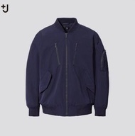 Uniqlo +J 寬版 布勞森外套 藍色 L號 439931