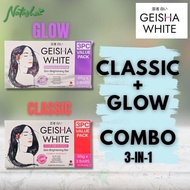 Natasha Geisha White ( COMBO PACK ) Classic & Glow, Brightening Bar Soap
