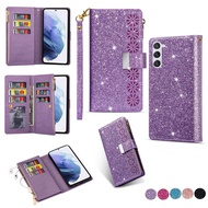 Samsung Protective Case Wallet S25A36 Multifunctional 5G Glitter Starry Sky ULtra Suitable Leather C