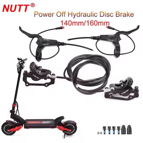 NUTT A5-D Power Off Hydraulic Disc Brake B C Serial 2 Pin Male 140 160mm Electric Scooter Zero 10X K