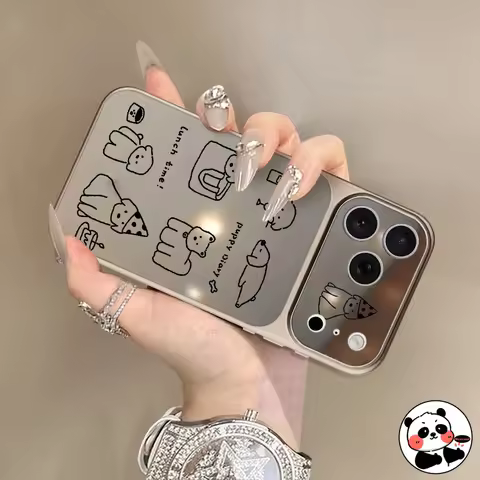Dog Mirror Phone Case For OPPO Find X9 X9S X8 X8S X7 Ultra X6 X5 Pro F31 F29 F27 F21 F21S Pro Plus C
