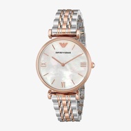 นาฬิกาข้อมือผู้หญิง Emporio Armani Classic Mother of Pearl Dial - Rose Gold/Silver AR1683