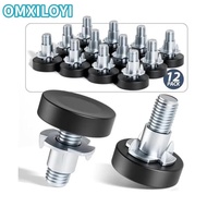 OMXILOYI 8PCS 1/4In Thread Levelers, Furniture Levelers Table Feet Screw on Furniture Leveling Feet,