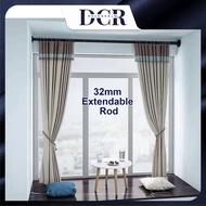 DCR 78cm - 418cm Stainless Steel Telescopic Curtain Rod, Bathroom Rod, Tulle Curtain Rod, Towel Rack