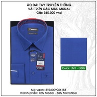 Áo Sơ Mi Dài Tay Dáng Regular Vĩnh Tiến Trơn Màu Gtb 360