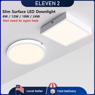 Lampu Siling LED Permukaan Bulat Dipasang – Lampu Siling Rumah Warna Putih / LED Downlight Ceiling D