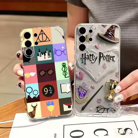 H-Harry P-Potter Merchandise print ransparent Slim Soft CovePhone Case For Samsung S 25,24,23,22,30,