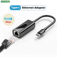 High-speed Type-C To RJ45 Lan Ethernet Adapter 100 / 1000 Mbps USB C To Ethernet RJ45 LAN Free Drive