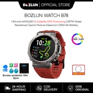 SKMEI＆BOZLUN B78 Smart Watch Men Original 1.43inch 5ATMWaterproof 170+ Sports Fitness Mode QR Displa