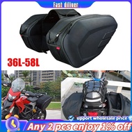 In stoick- Oxford Cloth Waterproof Rear Back Seat Bag 36L-58L Travel Bag Saddle Bag Side  Bag Riding