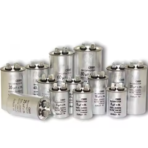 450v20uF Starting Capacitor for External Air Conditioner CBB65 20uf450v 450v 25uf 30uf 35uf 40uf 45u