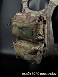 เสื้อกันกระสุนแบบยุทธวิธี Pharaoh Style FCPC พร้อมซิป แผ่นรอง กระเป๋าใส่เครื่องมือหลายช่อง กระเป๋าสะ