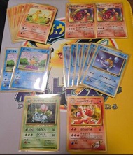 Pokemon Card 比卡超 雷超 小火龍 火恐龍 車厘龜 卡美龜 奇異種子 奇異草 火球鼠 金銀 舊背 舊卡 舊背卡 火系 水系 草系 日版 ptcg POKEMON卡 收藏 絕版 寶可夢 寵物
