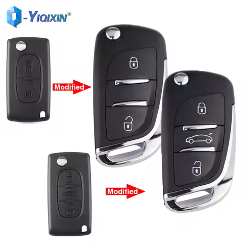 Remote Car Key Shell For Peugeot 208 307 406 308 206 306 307 407 807 207 607 107 Partner Key Case Fo