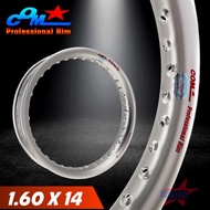 วงล้อ อลูมิเนียม 1.60 X 14 ตัว U หลังเต่า ล้อ COM วงล้อ คอม ขนาด 1.60 ขอบ 14 จำนวน 1 วง การันตีของแท