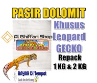 Pasir Gecko Pasir Leopard Gecko Pasir Dolomit Khusus Leopard Gecko - Kemasan Repack 1 KG - Al Ghiffa