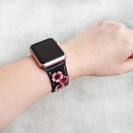 Apple Flower Band皮革手錶錶帶