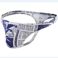 New Style Men's Pure Cotton Printed Thong Underwear, Comfortable, Sexy, Trendy.