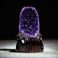 商界老闆嘅聚財鎮店之寶 💎招財旺業家居擺設天然紫水晶烏拉圭水晶洞巴西錢袋子辦公室客廳擺件原石迷你紫晶簇