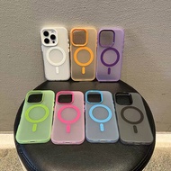 Candy Color Frosted Translucent Magnetic Phone Case Xiaomi 15 14T Redmi Note14 13 Pro+14C 13C POCO X