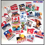 World travel sticker pack series 2 / premium suitcase sticker / country sticker / luggage sticker / 