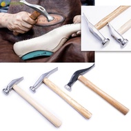 LONTIME Percussion Hammer, Shoe Repair Handmade Nail Hammer, Sturdy All-steel+Wood Knocking Shoe Ham