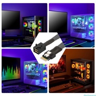 dingdongaa PCIE4 0 SlimlineSAS SFF8654 4i 38P toSAS SFF8643 Cable for Enhances Data Storage Solution