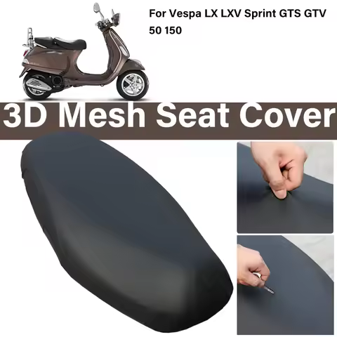 For Vespa LX LXV Sprint GTS GTV 50 150 Motorcycle Seat Cover Waterproof Dustproof UV Resistant