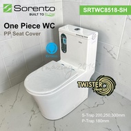 Sorento One Piece WC Twister Flush Rimless SRTWC8518 -SH