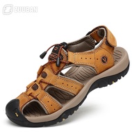 【CW】 Men  39;s Leather Hiking Shoes Sandals   Outdoor - Aliexpress