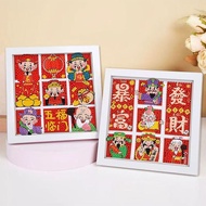 2026 New Arrival READY STOCK Small Size 5D Full Diamond Painting Kit Fu Character With Frame DIY Cro
