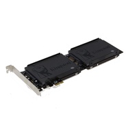 Sedna PCI Express (PCIe) Dual 2.5 Inch SATA III (6G) SSD Adapter (Extended Single Side SSD Version)