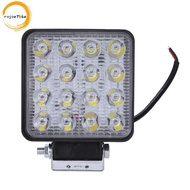 2 pcs 48W 6000k LED Spot Beam Square Work Lights Lamp Tractor SUV Truck 4WD 12V 24V