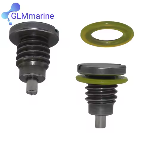 2 Pcs 22-8M0058389 Magnetic Outdrive Gear Case Drain Plug For Mercruiser Stern Drive Alpha Gen 1, Al