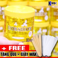 Gel Wax Lông Lạnh Horshion Mật Ong 750ml + TẶNG 2 Que Wax Lông + 10 Giấy Wat Tẩy Lông - Gel Tẩy Lông