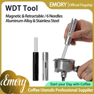 WDT Tool Espresso Stirrer Stretchable Magnetic Storage 6 Stainless Needles Portable Mini Coffee WDT