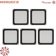 MSSUGYL 5PCS PC Chassis Dust Filter, 90x90mm Nylon Mesh PC Chassis Fan Cover, Easy Installation Reus