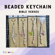 Beaded Bible Verse Keychains Beaded Keychain