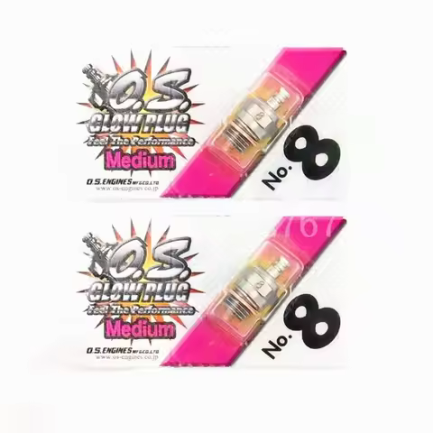 2Pcs Parts Glow Plug OS O.S. 8 No.8 #8 Standard Glow Plug Spark Medium For RC Car Truck Nitro Engine
