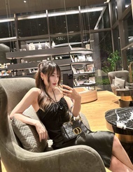 KISSLYNN - Rosé Sheen Dress